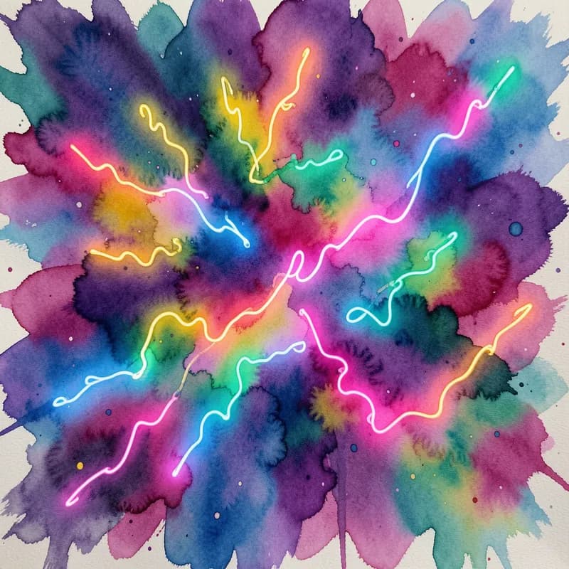 Neon Watercolors
