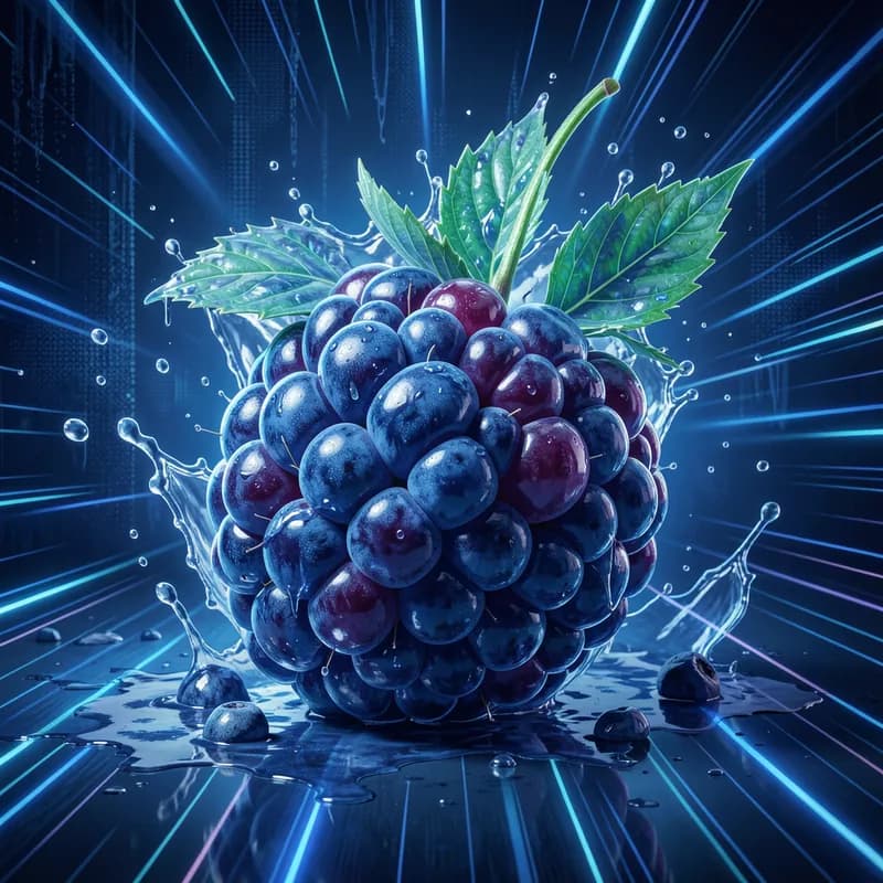 Blue Raspberry Static