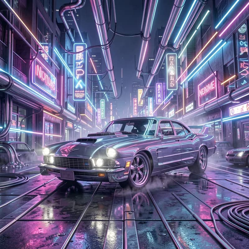 Neon Dust & Chrome
