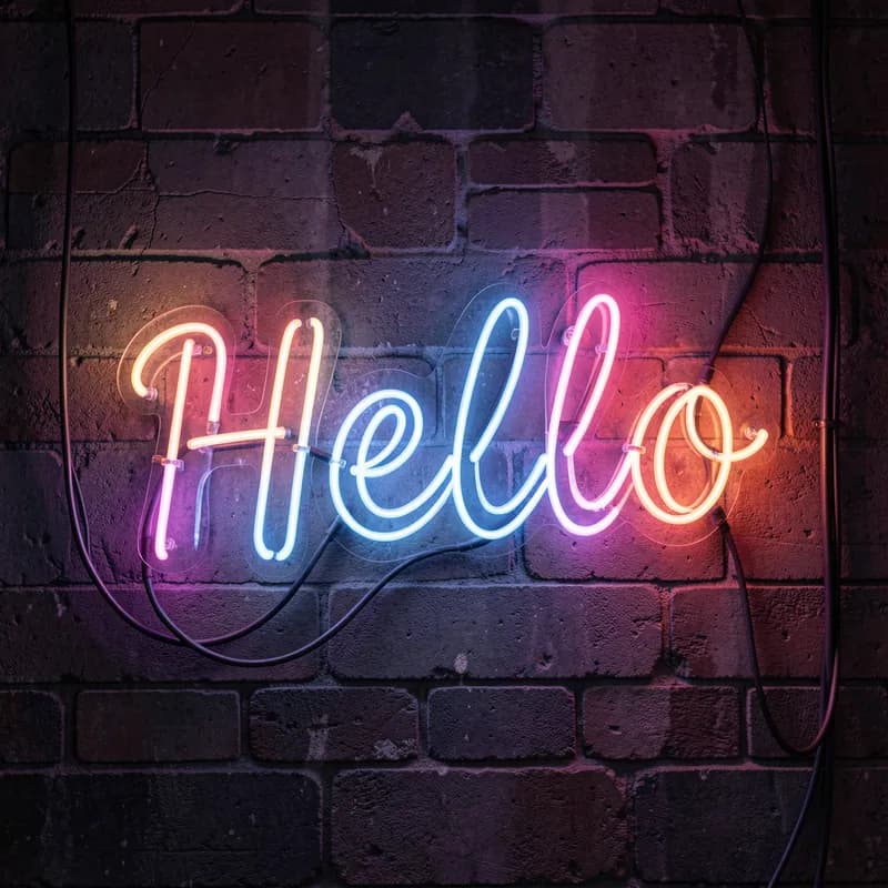 Neon Hello