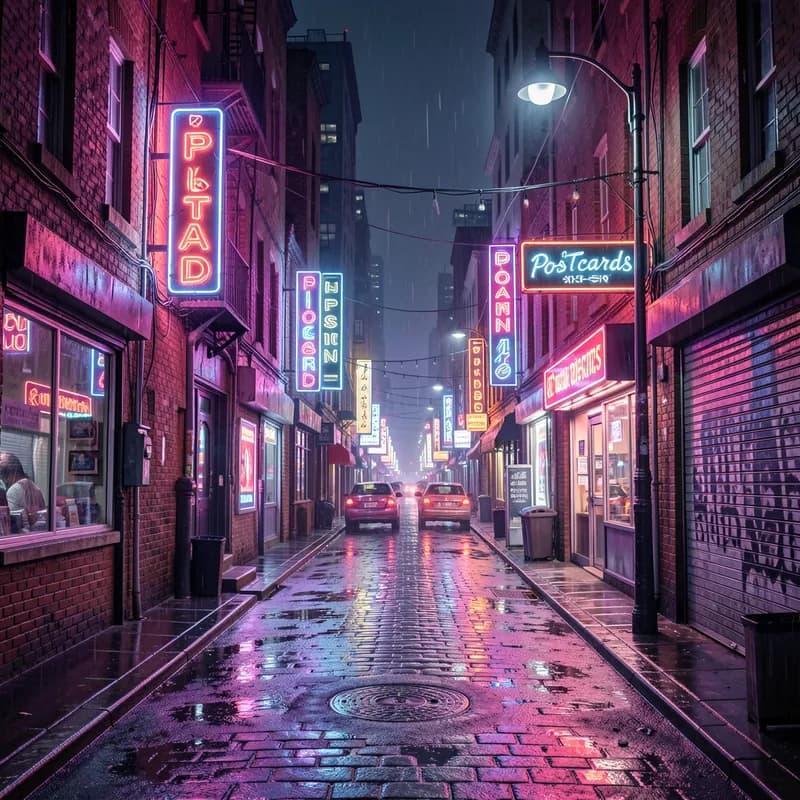 Neon Postcards