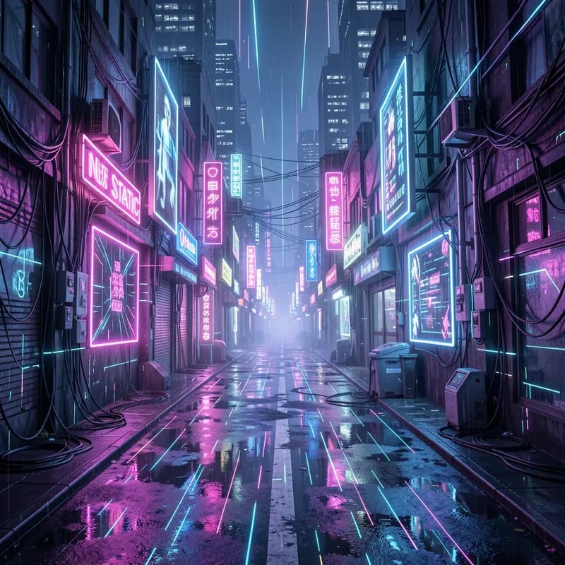 Neon Static