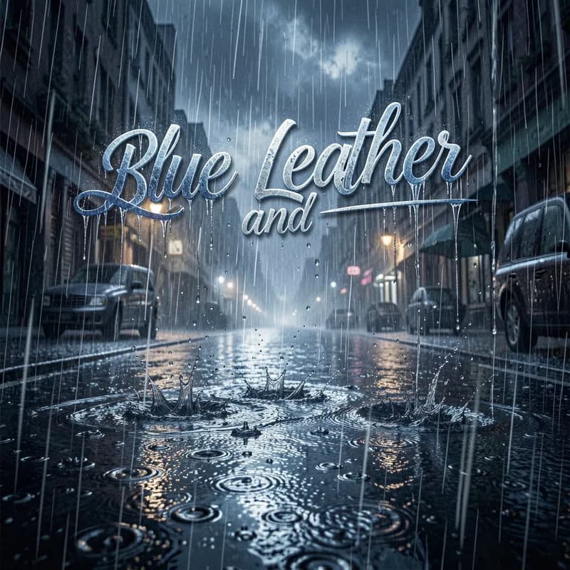Blue Leather and Rain