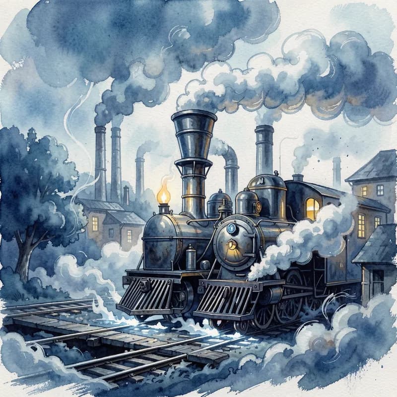 Blue Ink and Steam