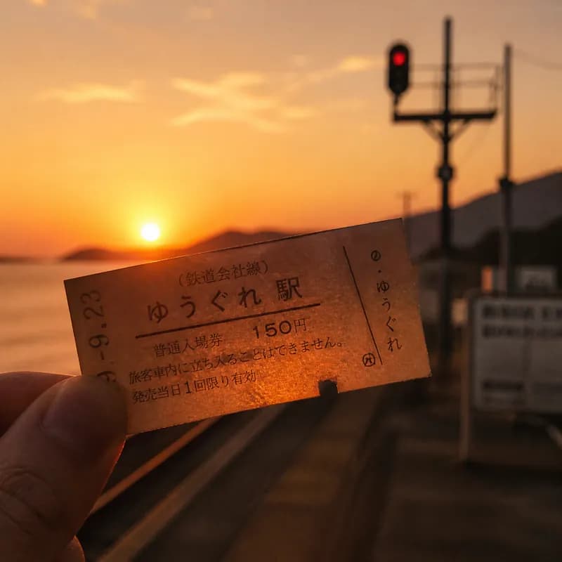 夕暮れの切符