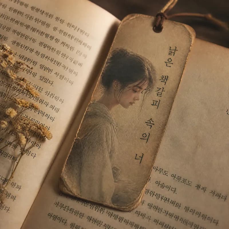 낡은 책갈피 속의 너