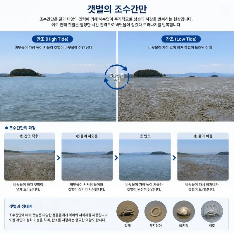 갯벌의 조수간만