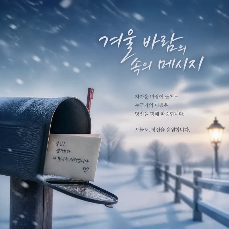 겨울 바람 속의 메시지