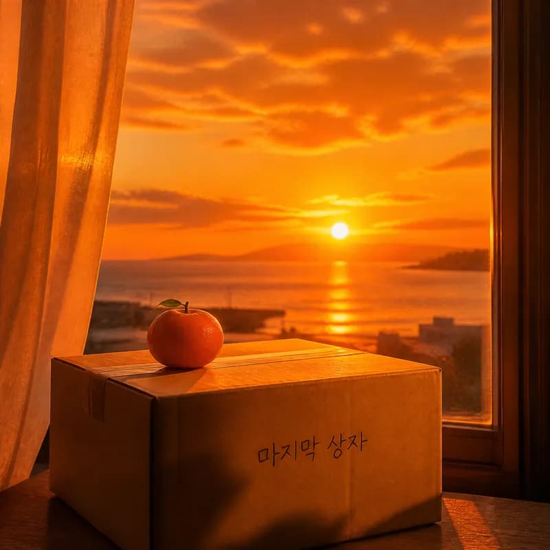 귤색 노을, 마지막 상자