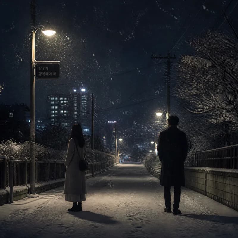 눈 내리는 밤의 마지막 인사
