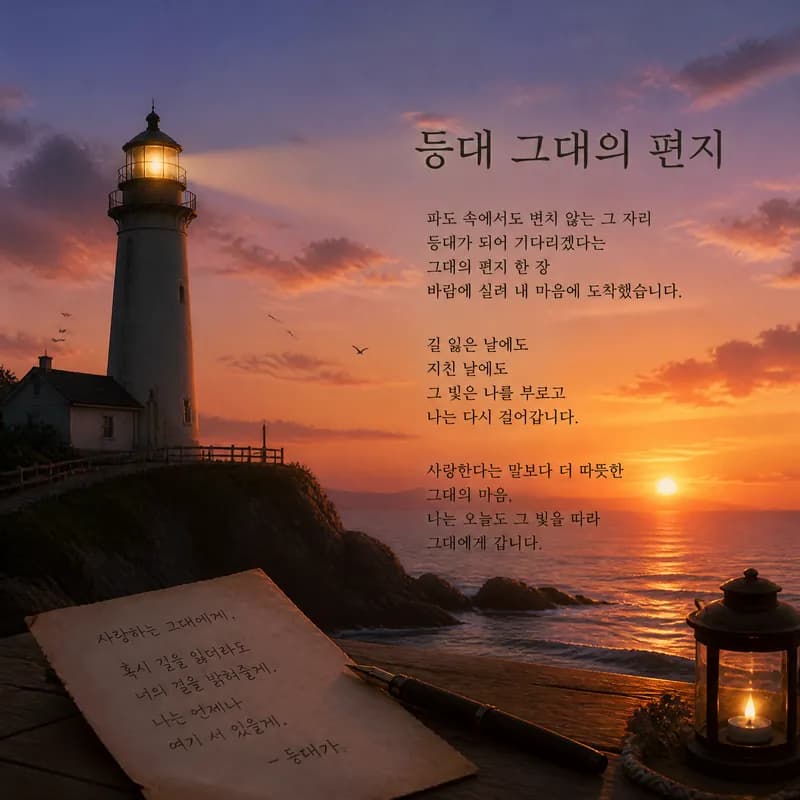 등대, 그대의 편지