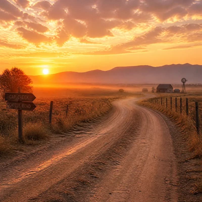 Dust Roads at Dawn