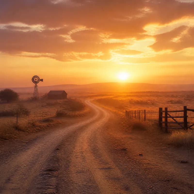 Dust Roads at Dawn