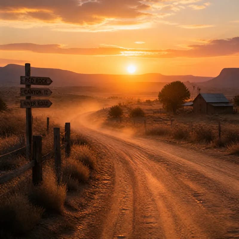 Dust Roads at Dawn