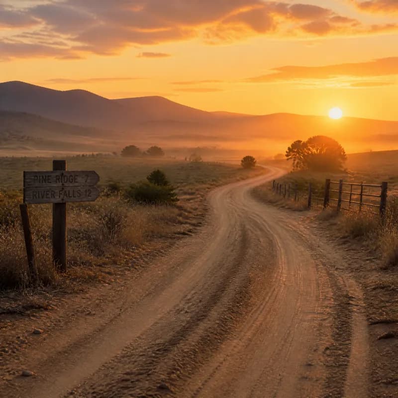 Dust Roads at Dawn