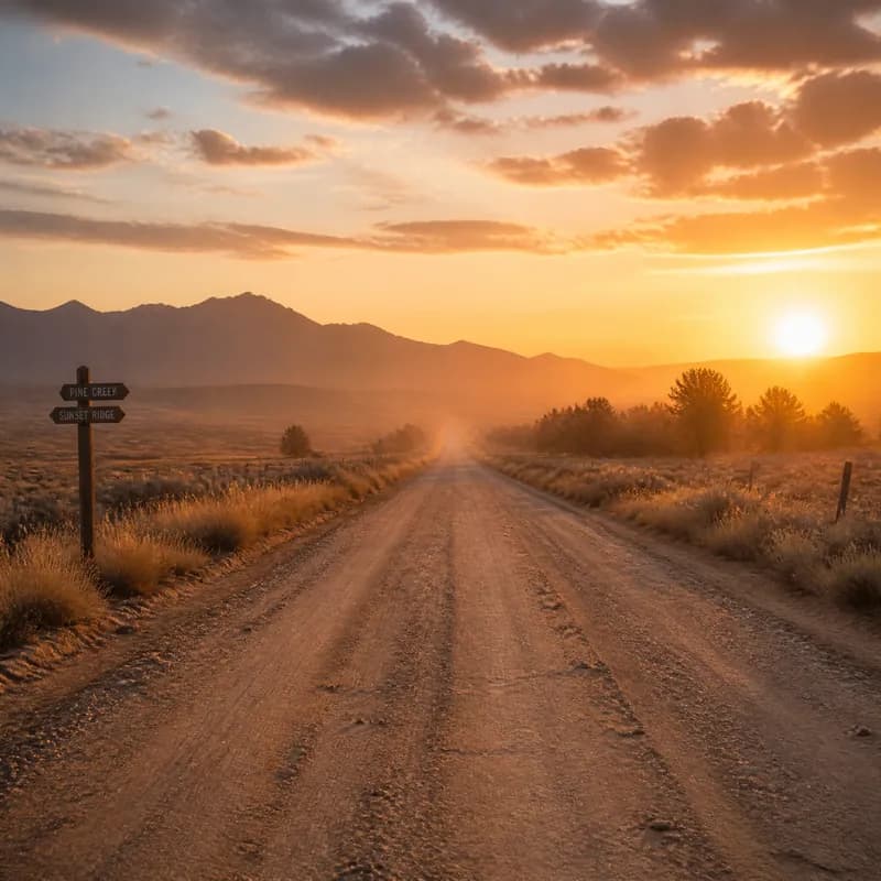 Dust Roads at Dawn