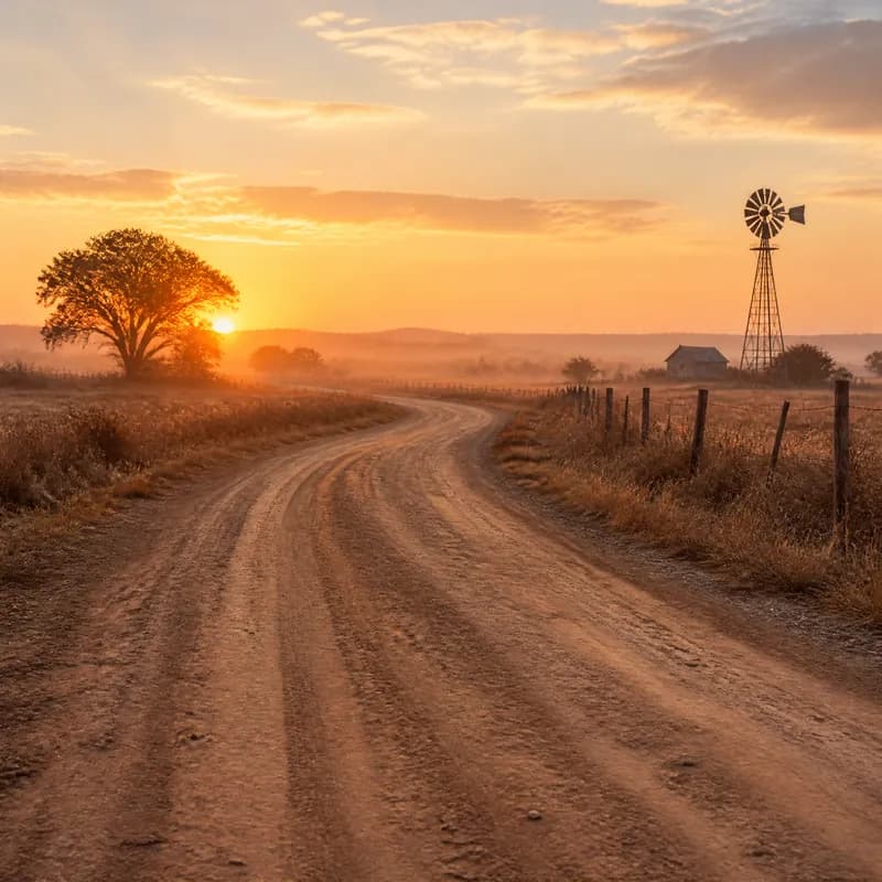 Dust Roads at Dawn