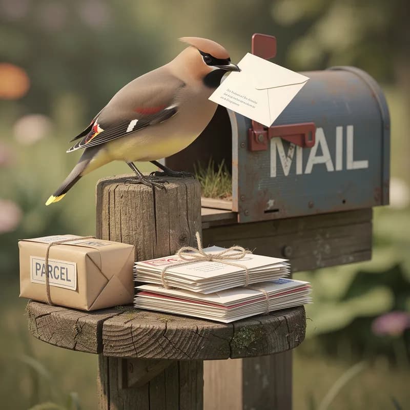 Cedar Waxwing Mail