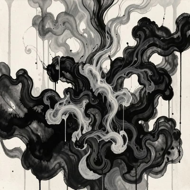 Ink on the Glass