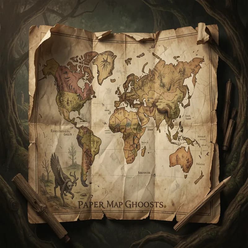 Paper Map Ghosts