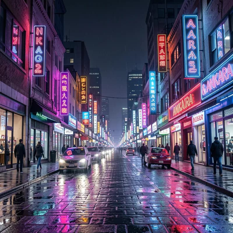 Ankara & Neon Lights