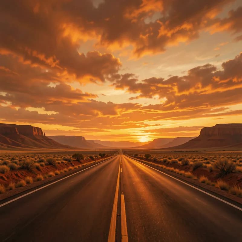 Amber Skies and Open Roads