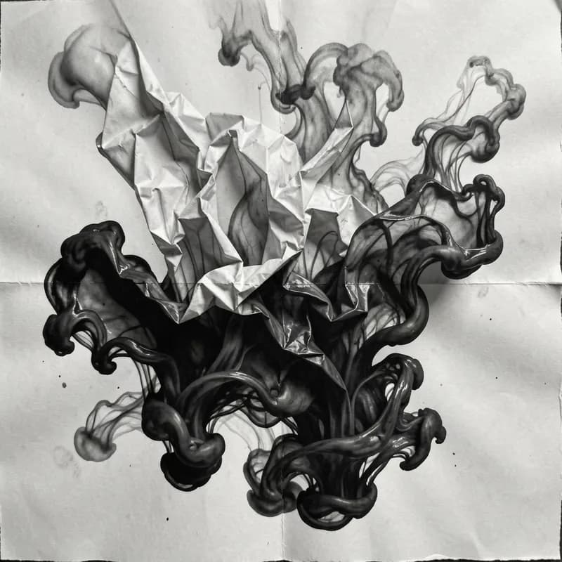 Crumpled Ink