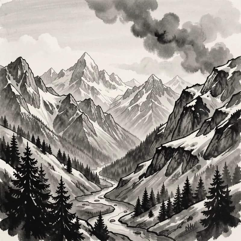 Ink and Alpine