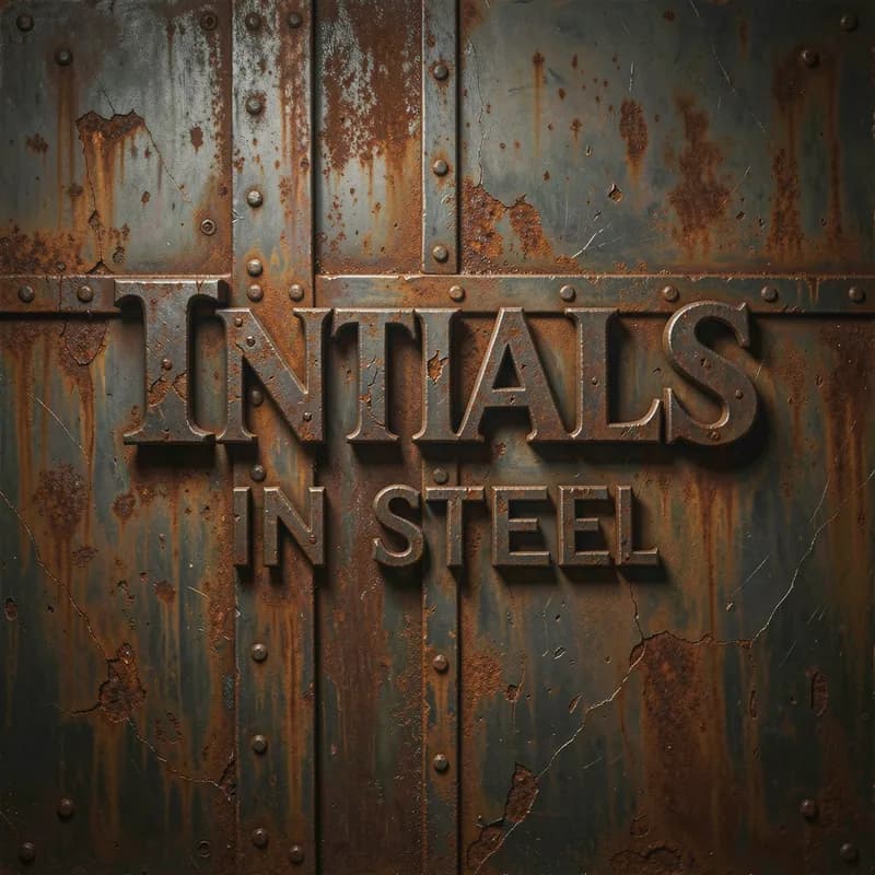 Initials in the Steel