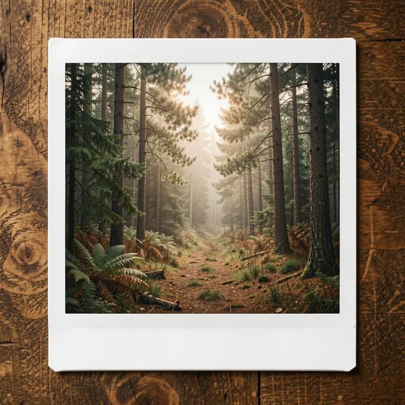 Polaroid in the Pine