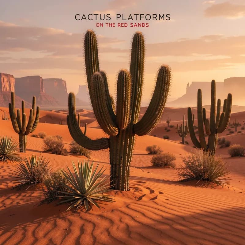 Cactus Platforms on the Red Sands