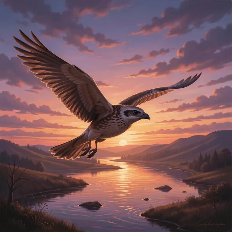 Gliding at Dusk