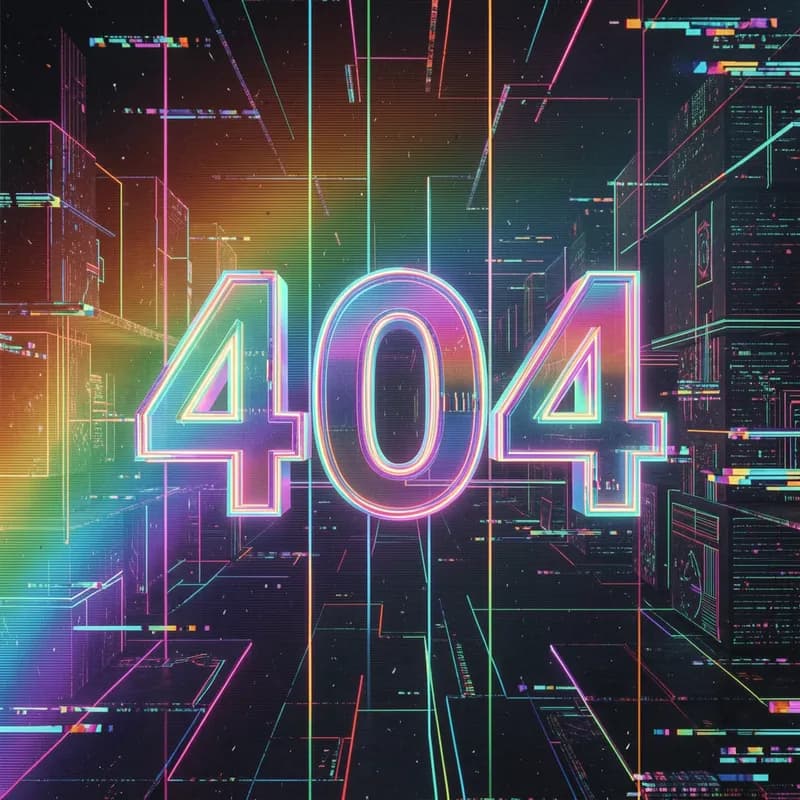 Rainbow Glitch 404