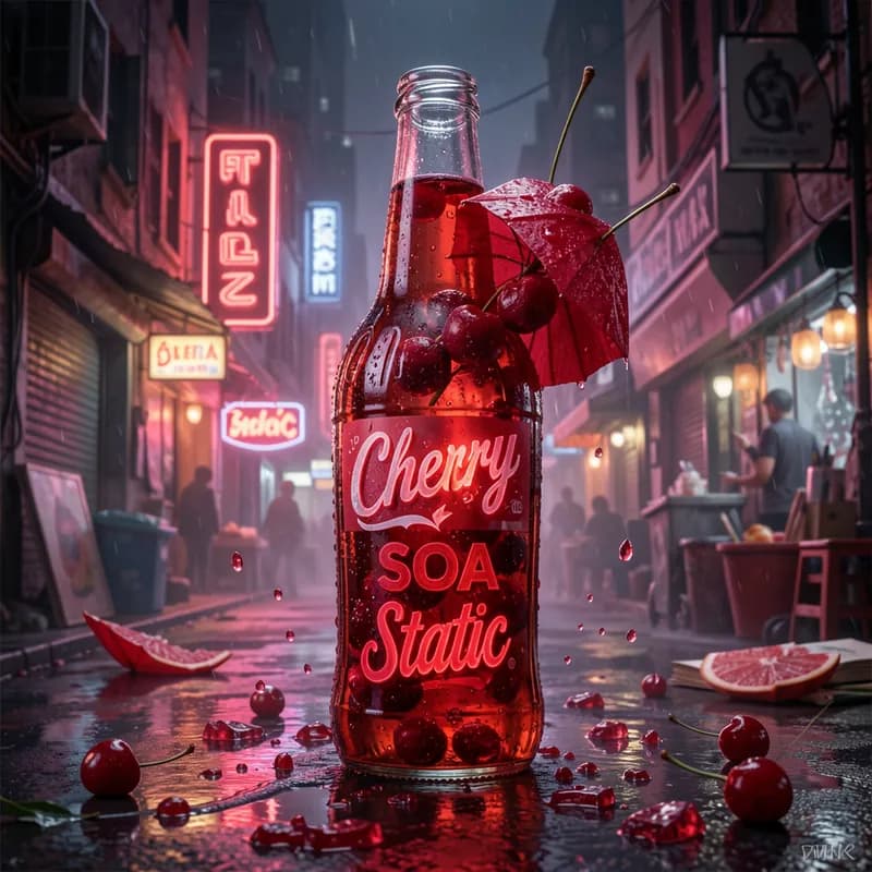 Cherry Soda Static