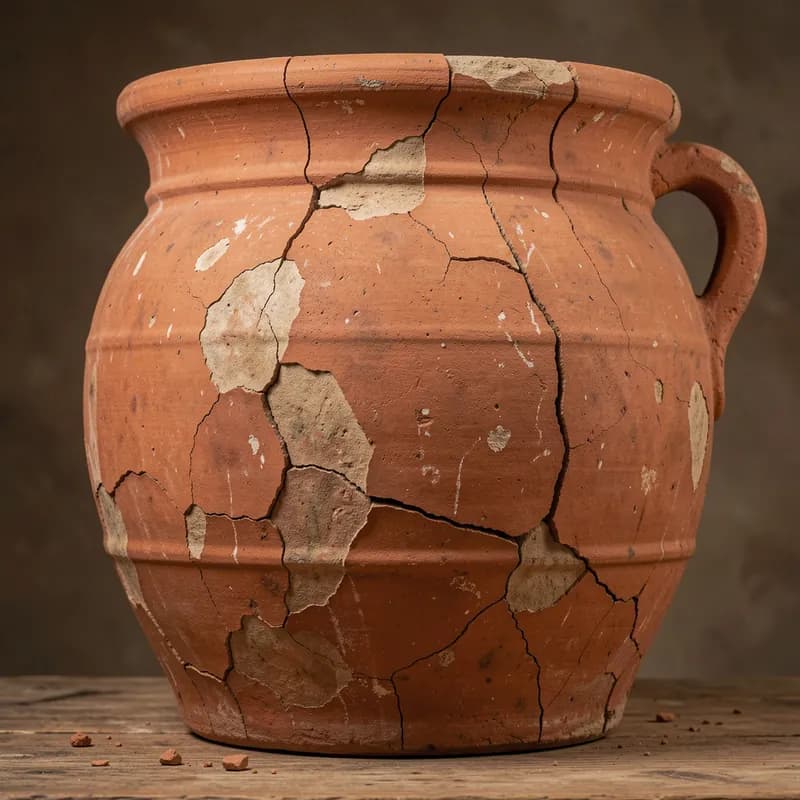 Slightly Chipped Terracotta
