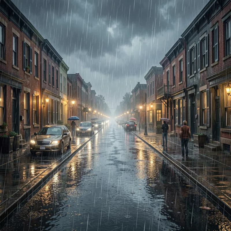 Dorian Rain over Flatbush