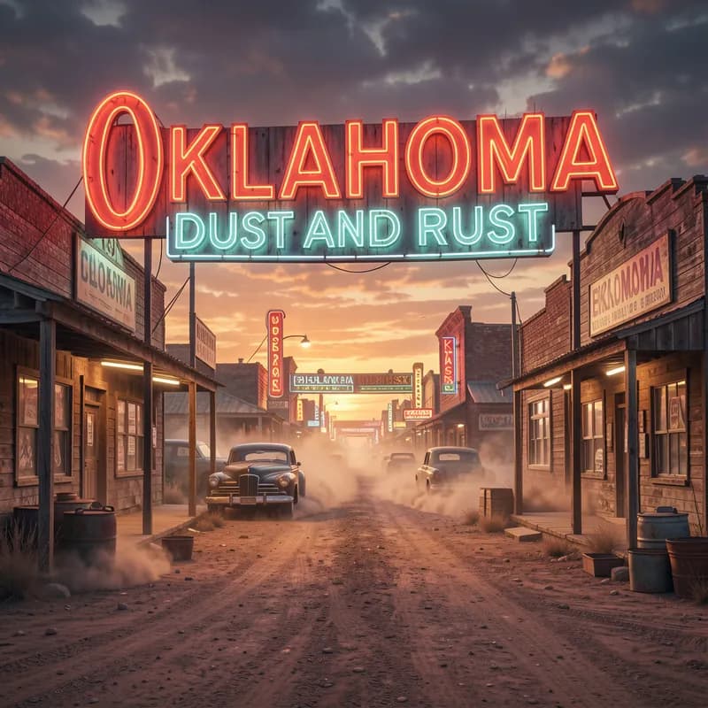 Oklahoma Dust and Neon Rust