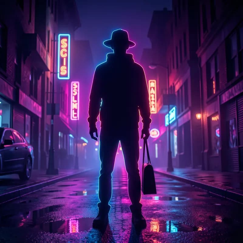 Neon Silhouette