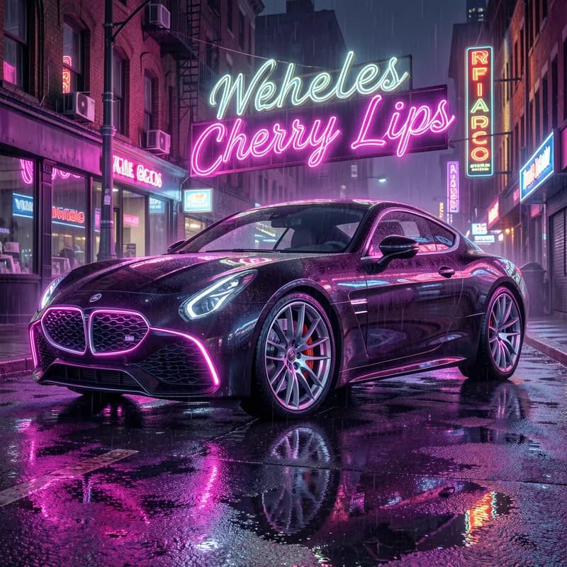 Neon Wheels and Cherry Lips