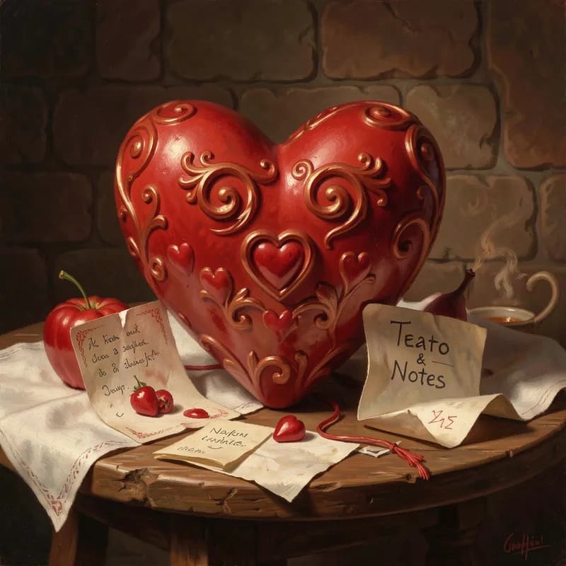Taro Hearts & Napkin Notes