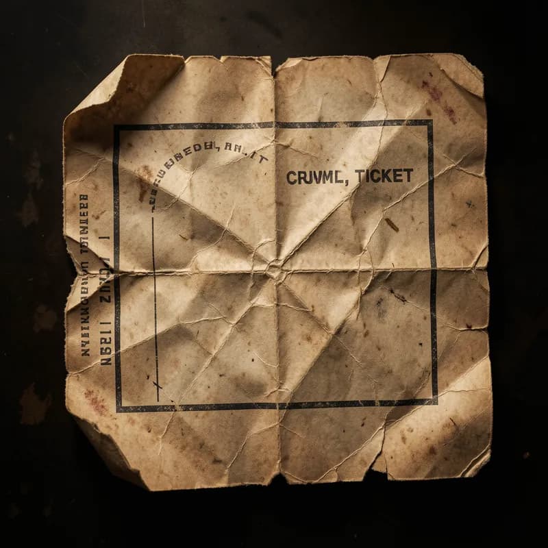 Crumpled Ticket