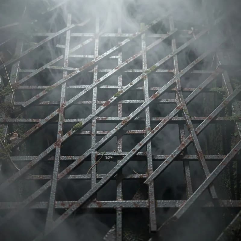 Misty Metal Grate