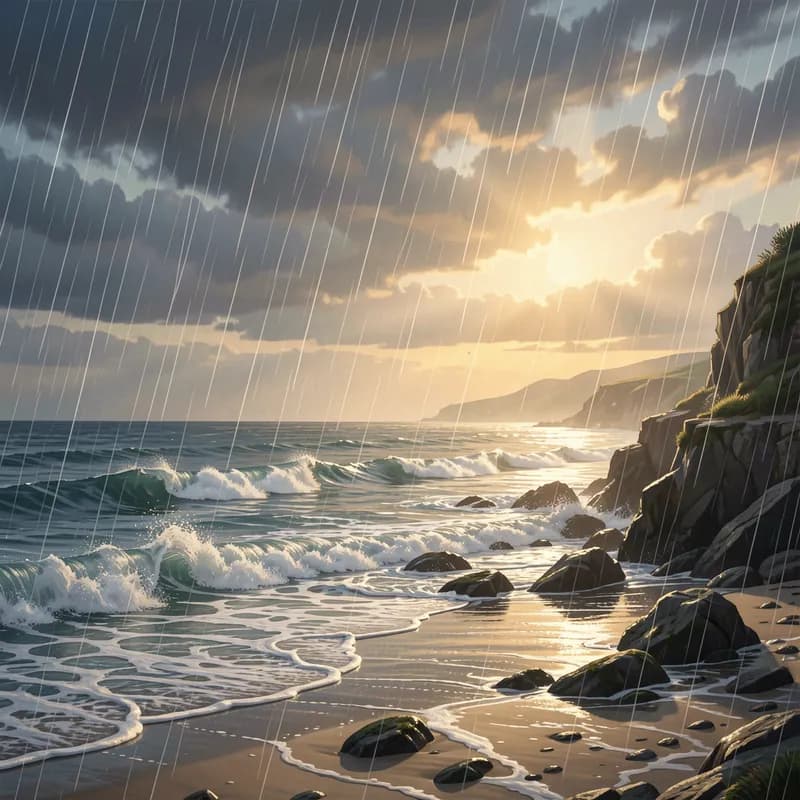Paper Rain and Coastal Light