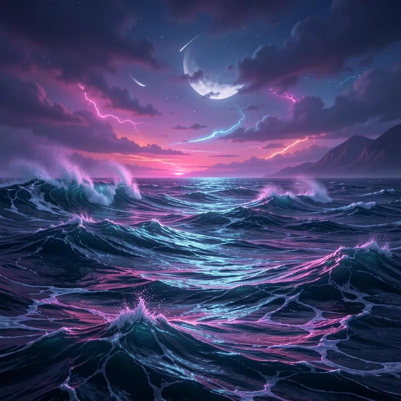Neon on the Waves