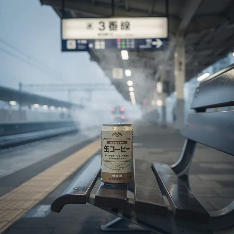 3番線の缶コーヒー